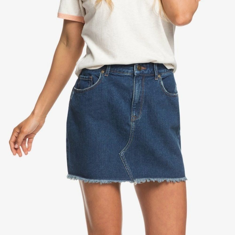 Roxy Icon Denim Mini Skirt NWT Size XL